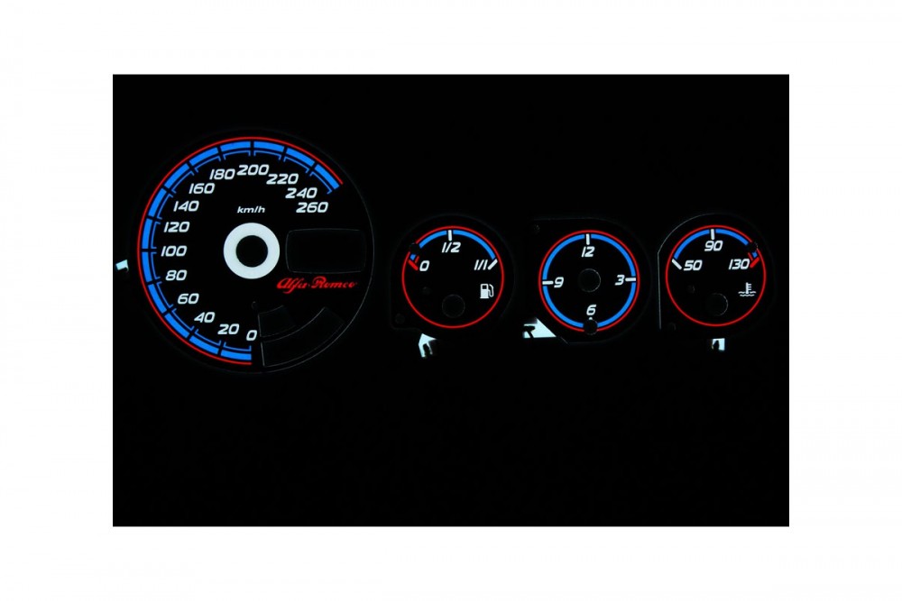 Тюнінг накладки (шкали) в щиток Alfa Romeo 156 варіант 4