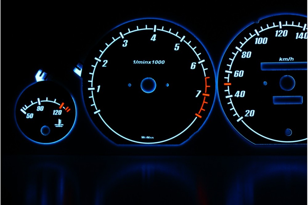 Тюнінгові шкали приладів Audi 80 B3, B4 варіант 1