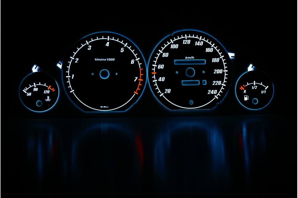 Тюнінгові шкали приладів Audi 80 B3, B4 варіант 1