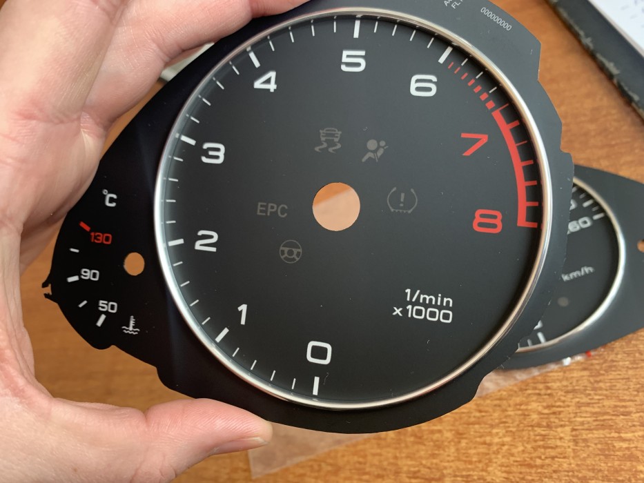 Шкала-замінник миль на км Audi A4 B8 / Audi Q5 8R