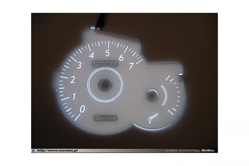 Тюнінгові накладки на шкали приладів Citroen C5 вар. 2