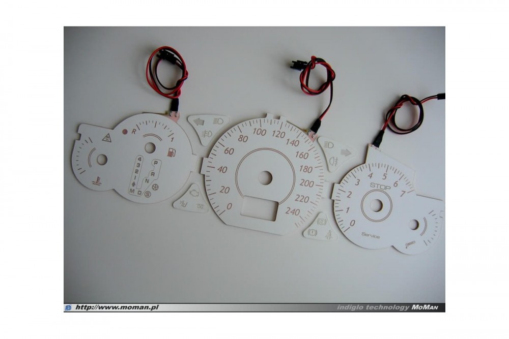 Тюнінгові накладки на шкали приладів Citroen C5 вар. 2