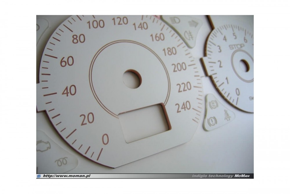 Тюнінгові накладки на шкали приладів Citroen C5 вар. 2