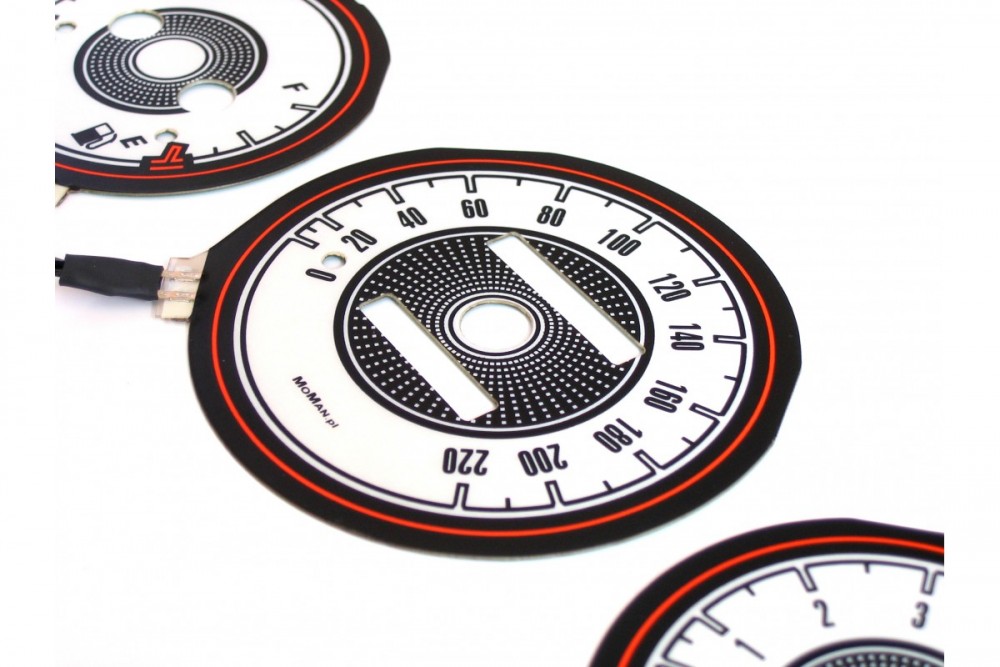 Тюнінг накладки на шкали приладів Daewoo Lanos варіант 1