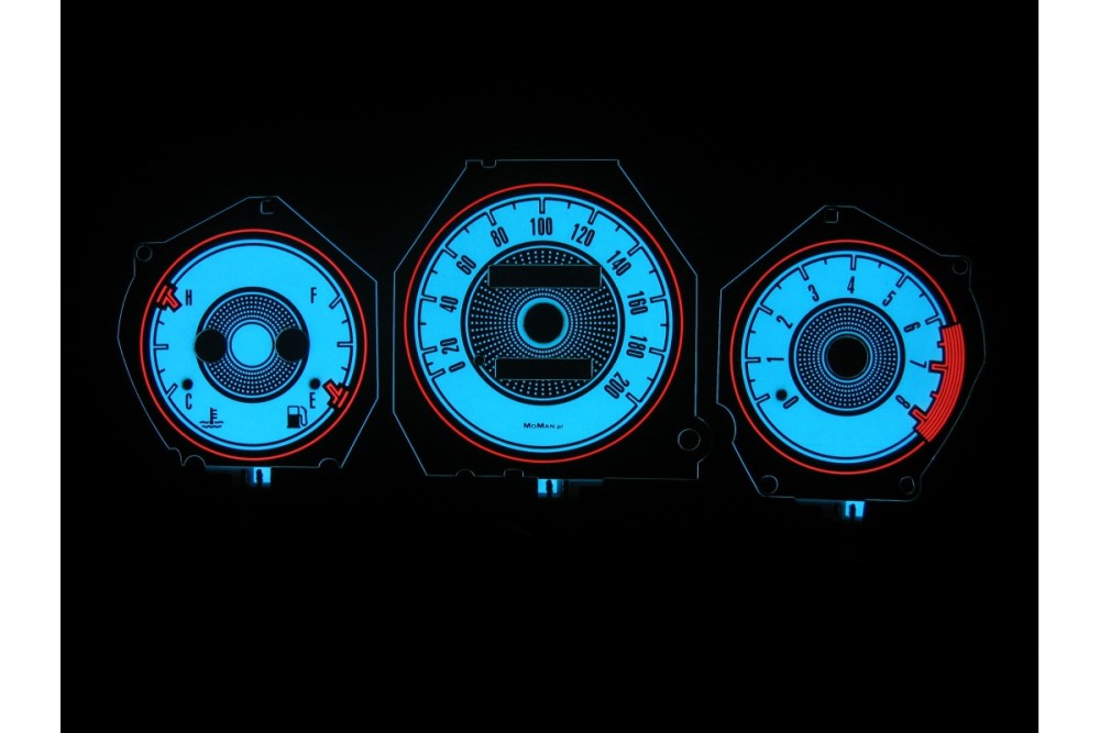 Тюнінг накладки на шкали приладів Daewoo Lanos варіант 1