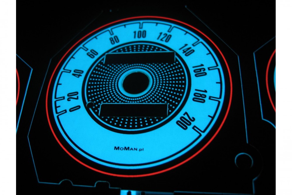 Тюнінг накладки на шкали приладів Daewoo Lanos варіант 1