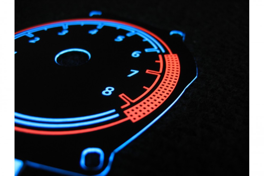 Накладки, що світяться, на панель приладів Daewoo Lanos варіант 2