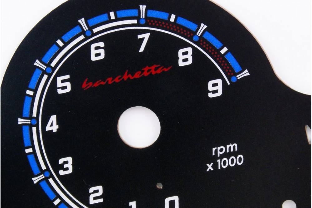 Тюнінгові накладки на шкали приладів Fiat Barchetta варіант 2