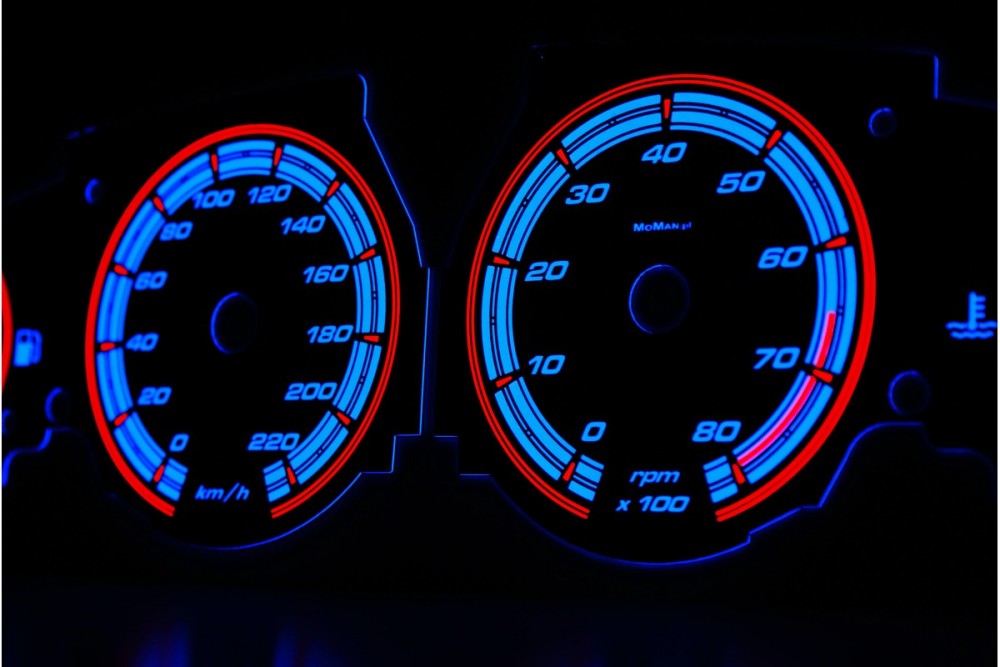 Тюнінгові накладки на шкали приладів Fiat Bravo, Brava, Marea версія 1