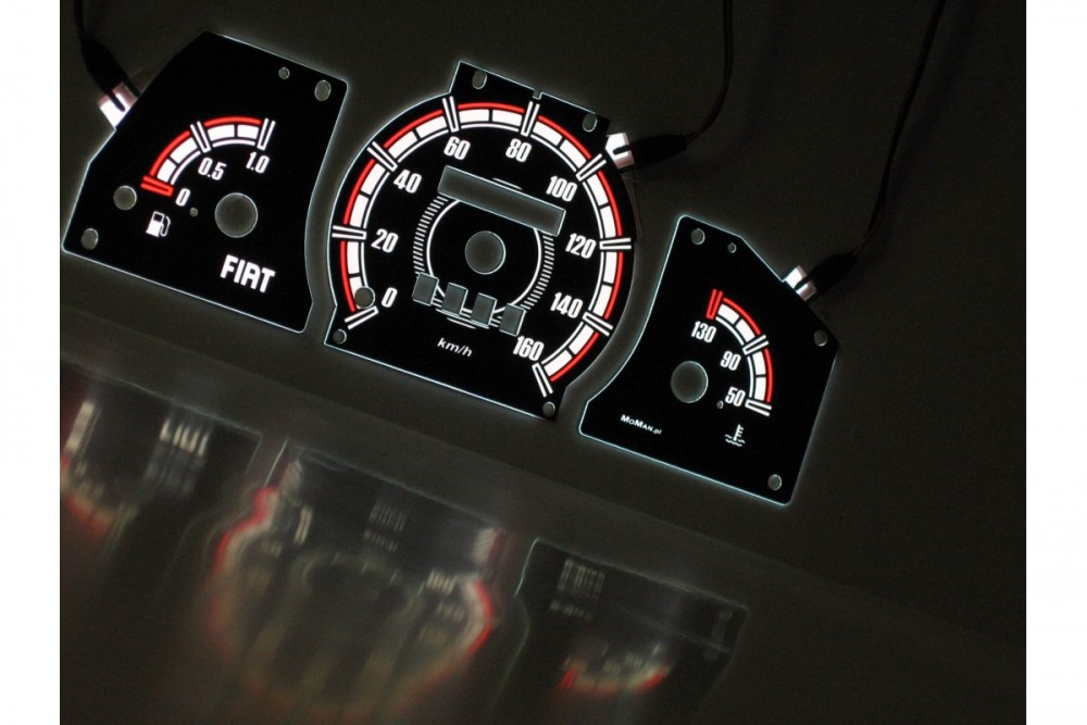 Тюнінгові накладки на шкали приладів Fiat Cinquecento