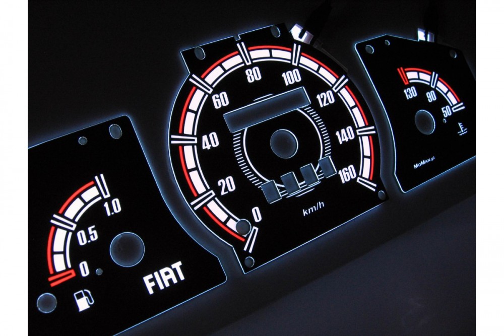 Тюнінгові накладки на шкали приладів Fiat Cinquecento