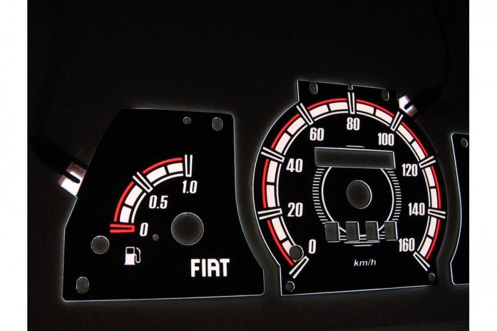 Тюнінгові накладки на шкали приладів Fiat Cinquecento