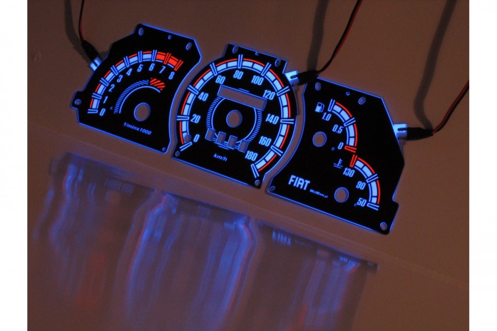 Тюнінгові накладки на шкали приладів Fiat Cinquecento