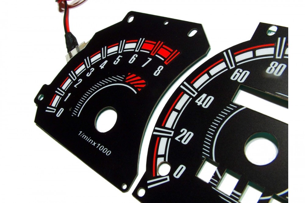Тюнінгові накладки на шкали приладів Fiat Cinquecento