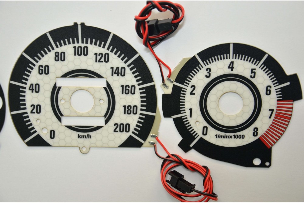 Тюнінгові накладки в щиток приладів Fiat Punto I вар. 2