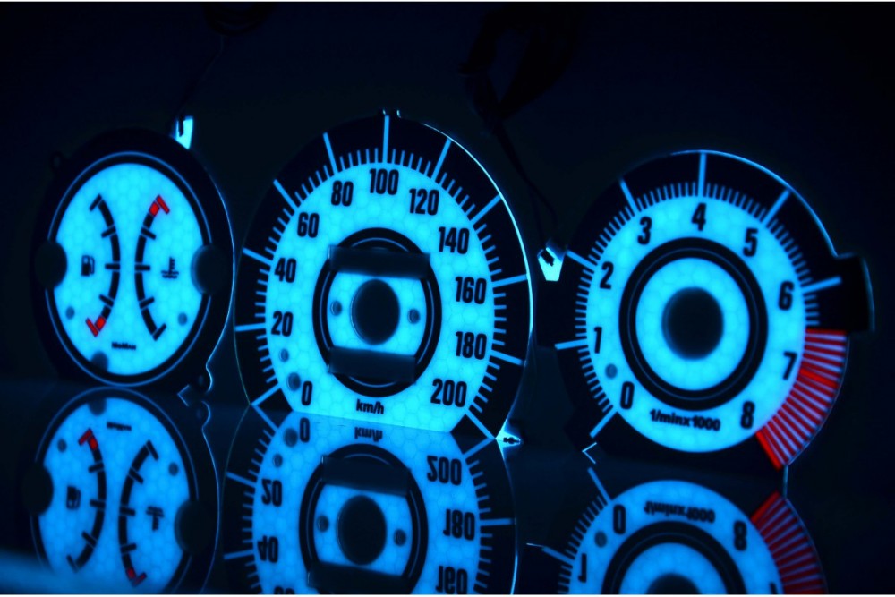 Тюнінгові накладки в щиток приладів Fiat Punto I вар. 2