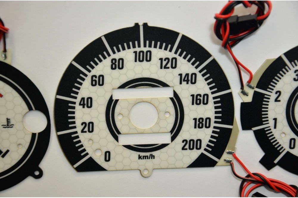 Тюнінгові накладки в щиток приладів Fiat Punto I вар. 2