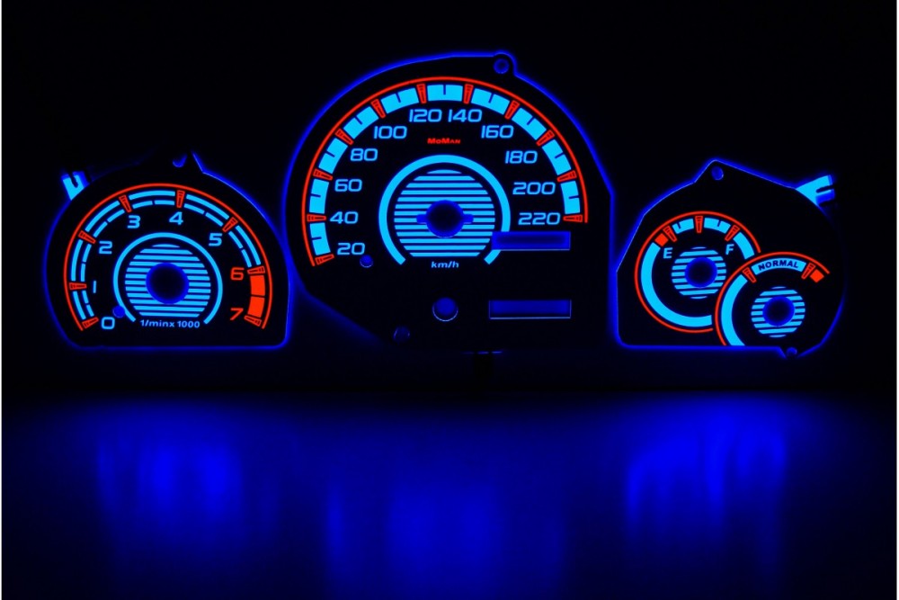 Плазмові накладки в щиток приладів Ford Escort Mk7/FIESTA MK4 вар. 1