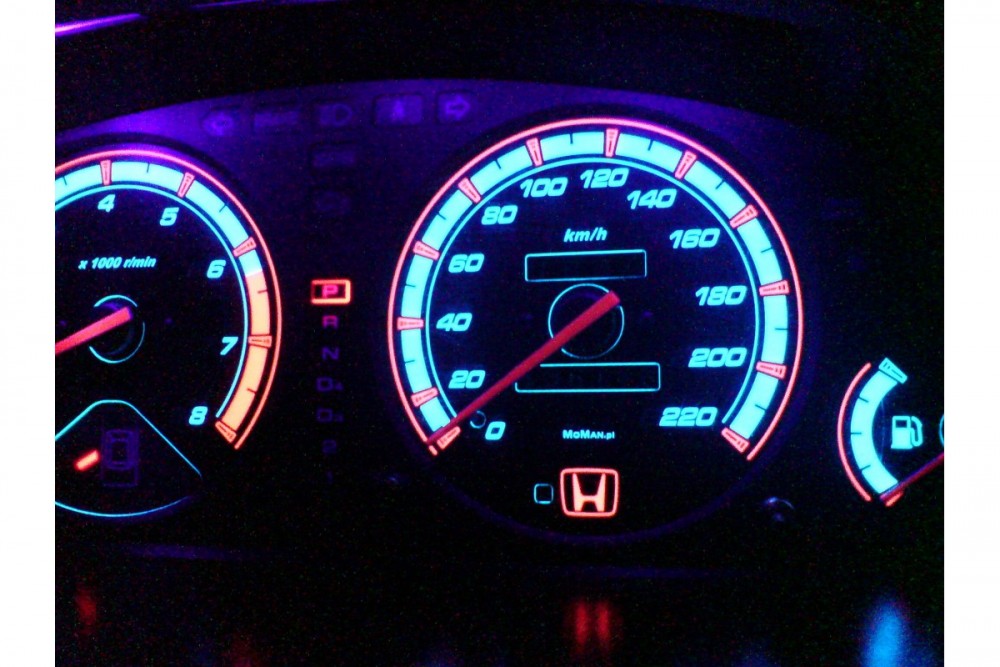 Тюнінгові накладки на шкали приладів Honda Accord Coupe 1994-1998