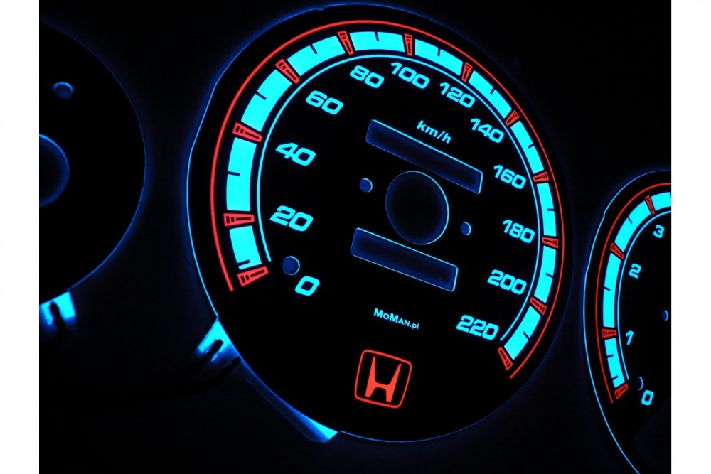 Тюнінгові накладки на шкали приладів Honda Accord Coupe 1994-1998