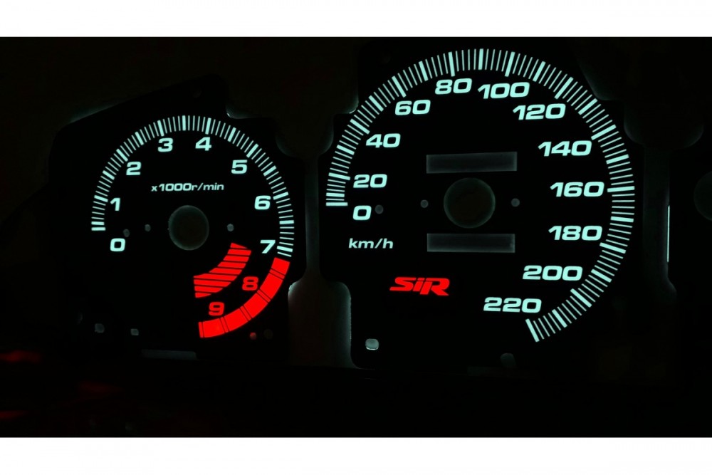 Тюнінгові накладки на панель приладів Honda Civic 1992-1995 стиль SIR