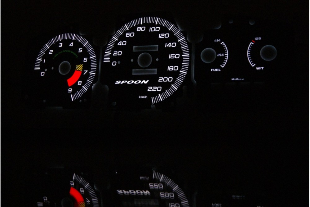 Накладки, що світяться в щиток приладів Honda Civic 1992-1995 стиль Spoon