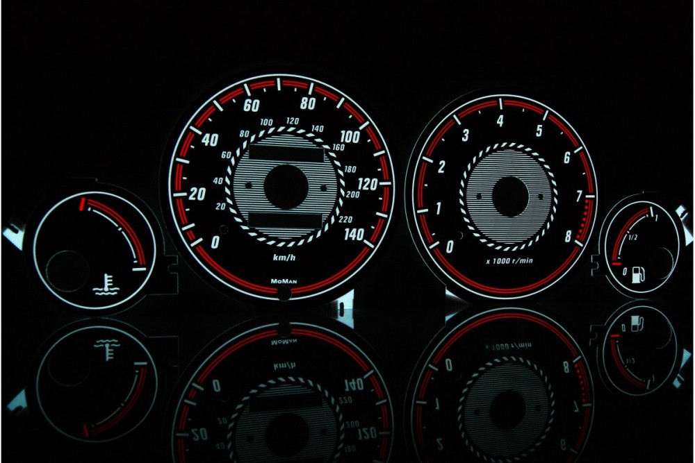 Плазмові накладки в щиток приладів Honda Civic 1995-2000 5D вер. 1