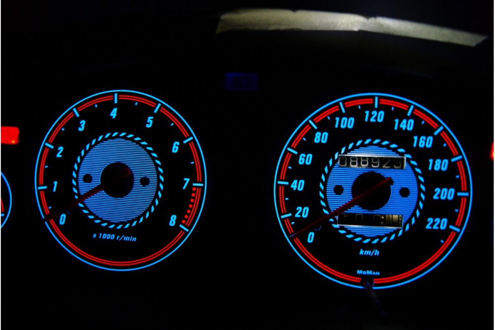 Плазмові накладки в щиток приладів Honda Civic 1995-2000 5D вер. 1