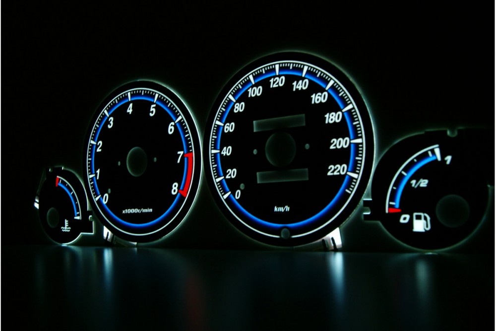 Тюнінгові накладки на панель приладів Honda Civic 1995-2000 5D вер. 2