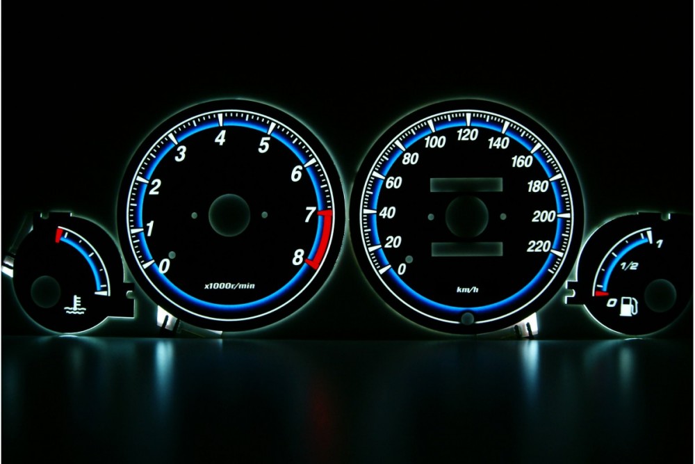 Тюнінгові накладки на панель приладів Honda Civic 1995-2000 5D вер. 2