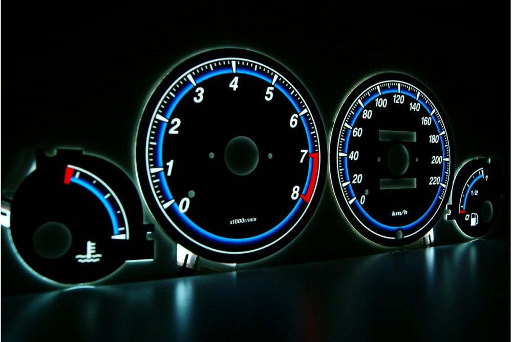 Тюнінгові накладки на панель приладів Honda Civic 1995-2000 5D вер. 2