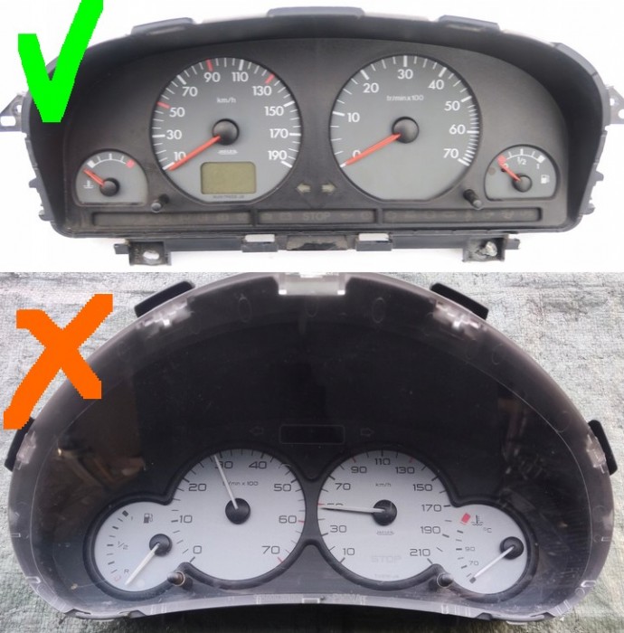 Кільця в щиток приладів Citroen Berlingo I / Peugeot Partner I