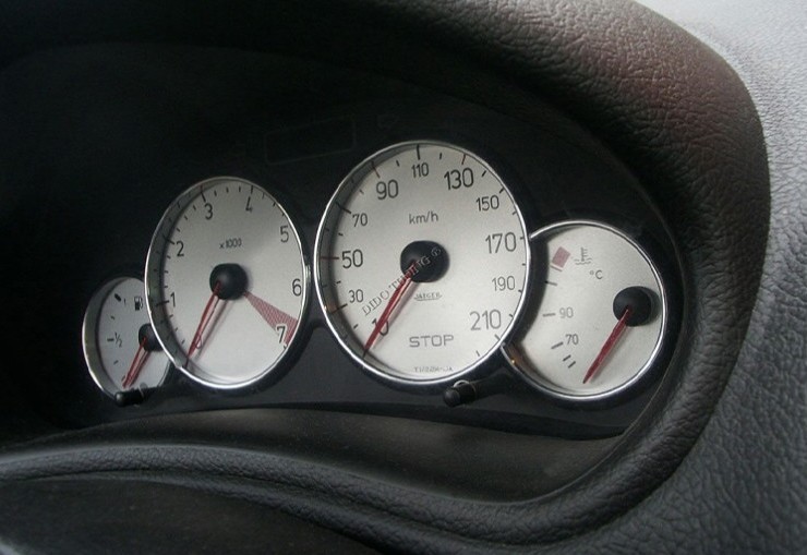 Хром кільця у щиток приладів Peugeot 206 / Partner / Citroen Berlingo