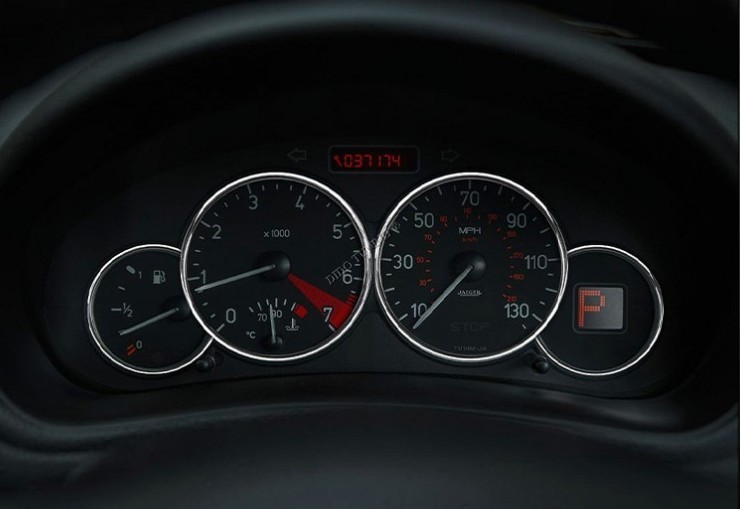 Хром кільця у щиток приладів Peugeot 206 / Partner / Citroen Berlingo