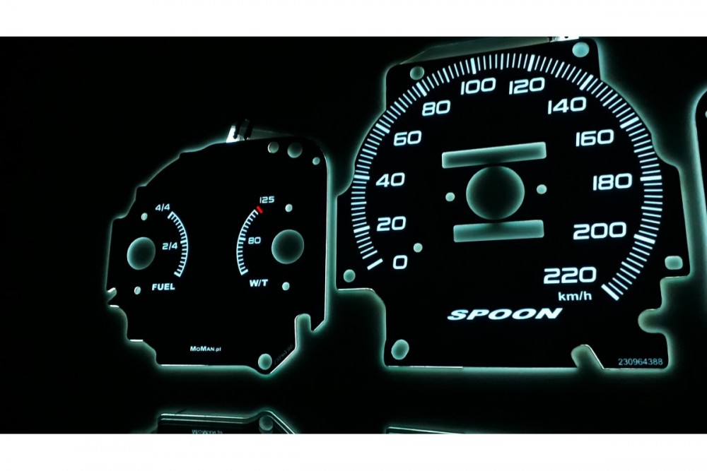 Накладки, що світяться, на шкали приладів Honda Civic EJ9 1996-2000 стиль Spoon