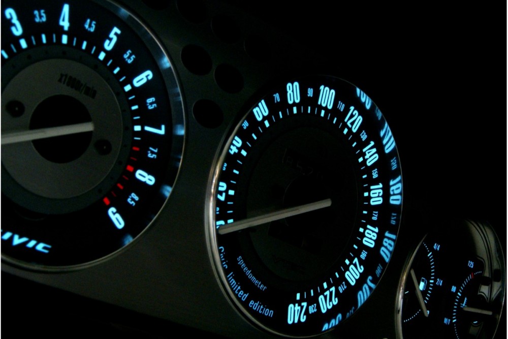 Накладки на панель приладів 3D стиль Honda Civic 1996-2000