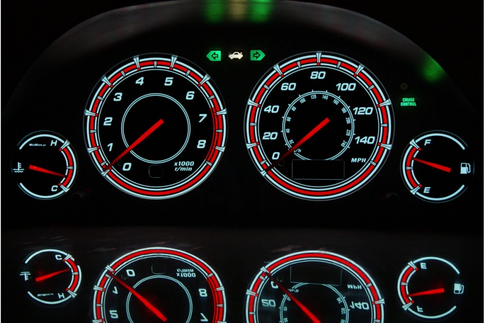 Накладки, що світяться, в щиток приладів Honda Civic 2001-2005 EM2 Sedan/Coupe вар. 2