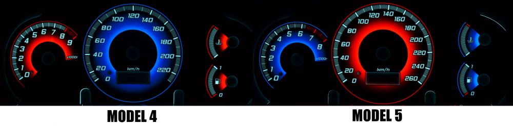 Тюнінгові накладки на панель приладів Honda Civic 2001-2005 вер. 3