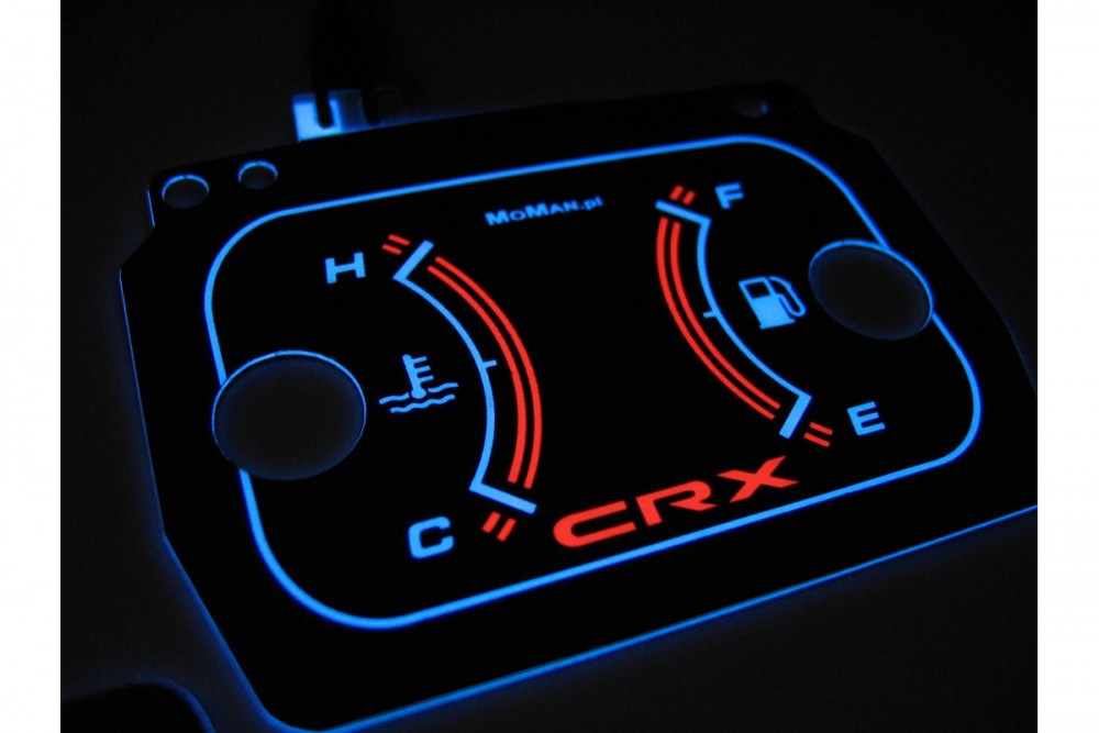 Накладки, що світяться, в щиток приладів Honda CRX 1990-1991 вар. 1