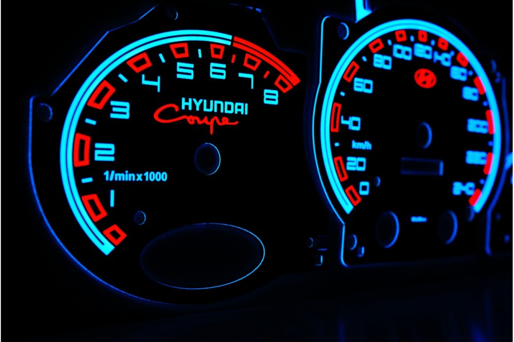 Накладки тюнінгові на панель приладів Hyundai Coupe 1996-2002 вар. 1