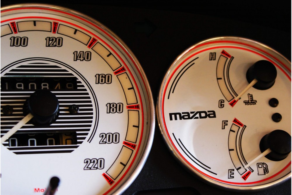 Накладки, що світяться на шкали приладів Mazda 323C, 323P, 323S, Protege, Familia Van вар. 2