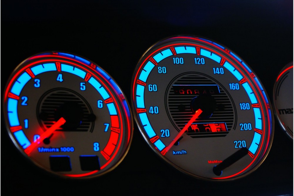 Накладки, що світяться на шкали приладів Mazda 323C, 323P, 323S, Protege, Familia Van вар. 2