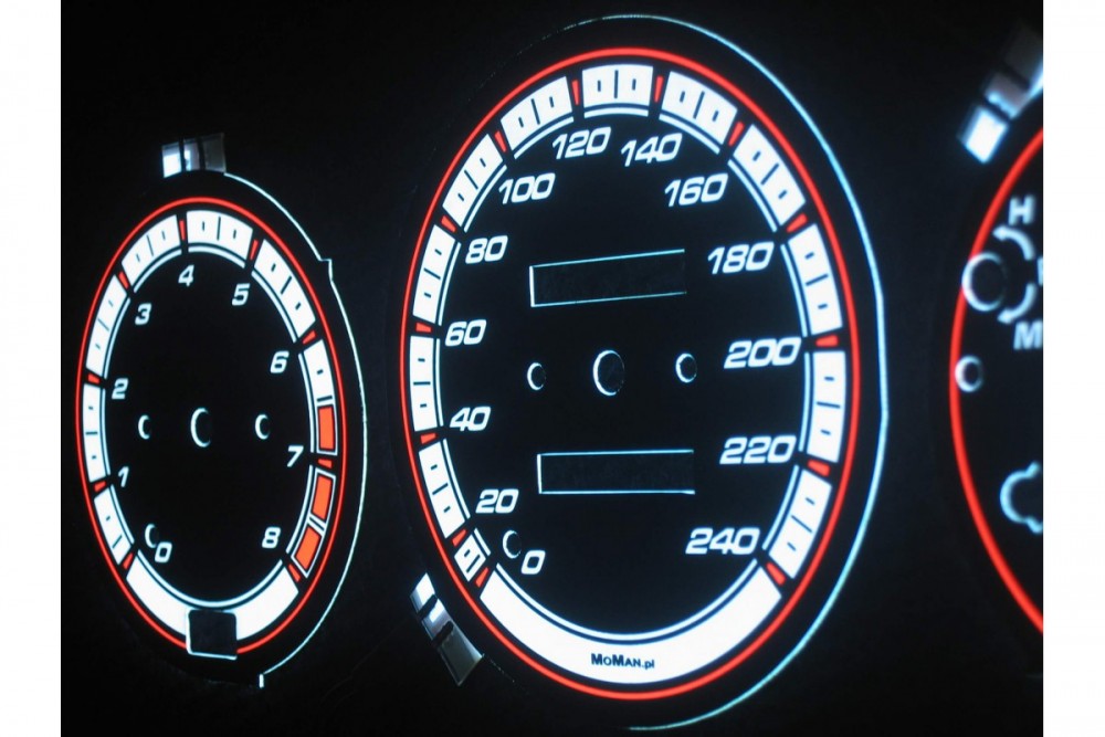 Накладки, що світяться, в щиток приладів MAZDA 323F BG / MX-3 вар. 1