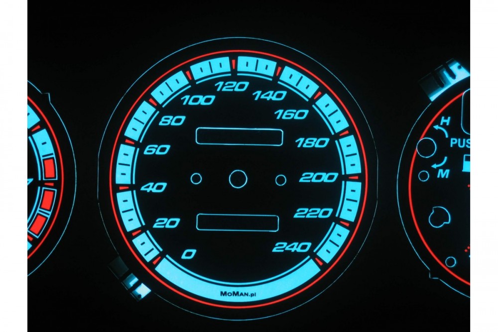 Накладки, що світяться, в щиток приладів MAZDA 323F BG / MX-3 вар. 1