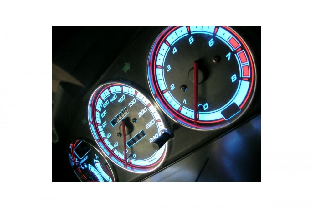 Накладки, що світяться, в щиток приладів MAZDA 323F BG / MX-3 вар. 1