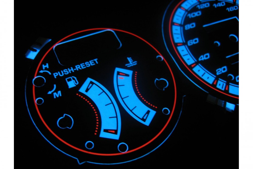 Накладки, що світяться, в щиток приладів MAZDA 323F BG / MX-3 вар. 1