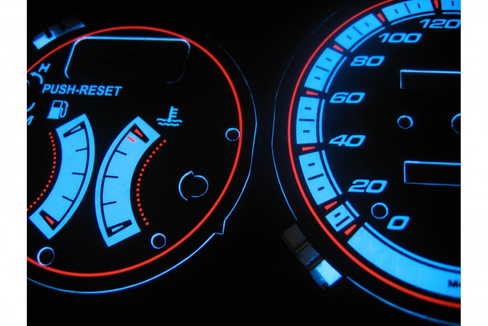 Накладки, що світяться, в щиток приладів MAZDA 323F BG / MX-3 вар. 1