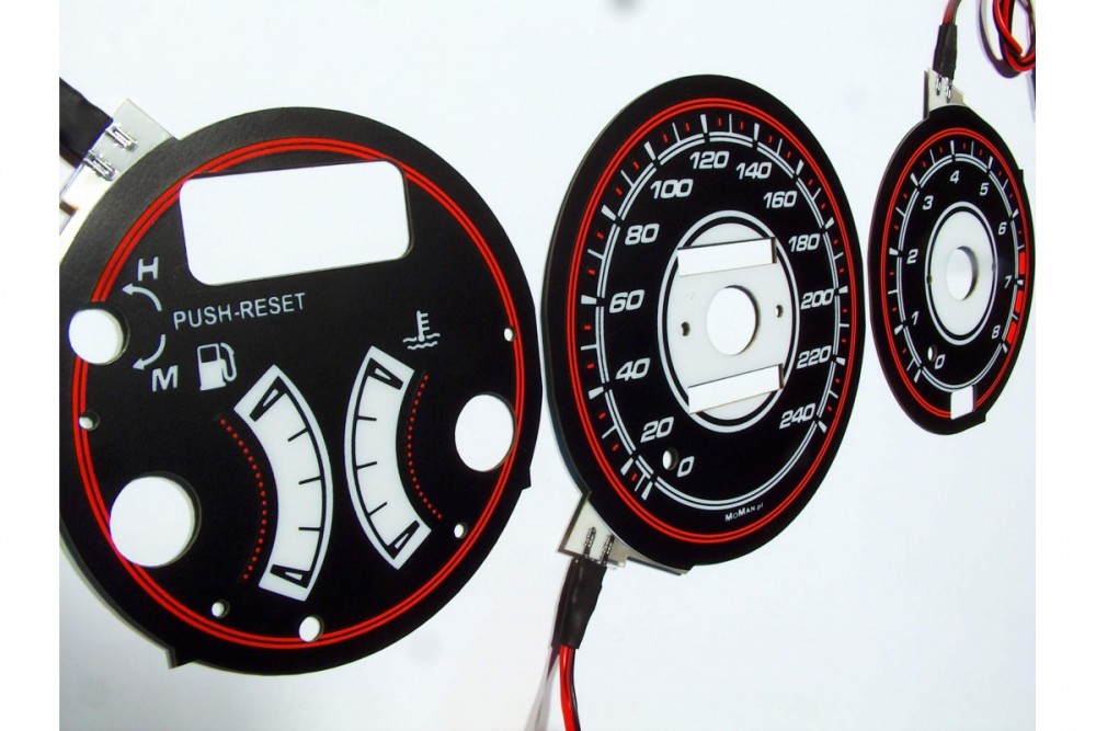 Плазмові накладки в приладку Mazda 323F BG/MX-3 вар. 2