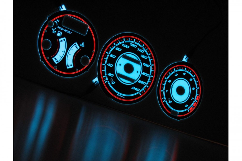 Плазмові накладки в приладку Mazda 323F BG/MX-3 вар. 2