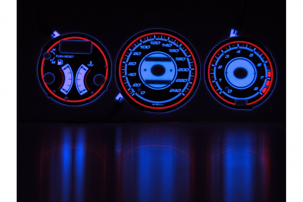 Плазмові накладки в приладку Mazda 323F BG/MX-3 вар. 2